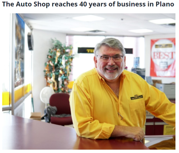 The Auto Shop 40 years in business